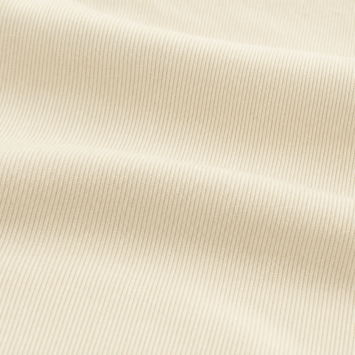 Body fabric — undyed organic cotton, natural colour
