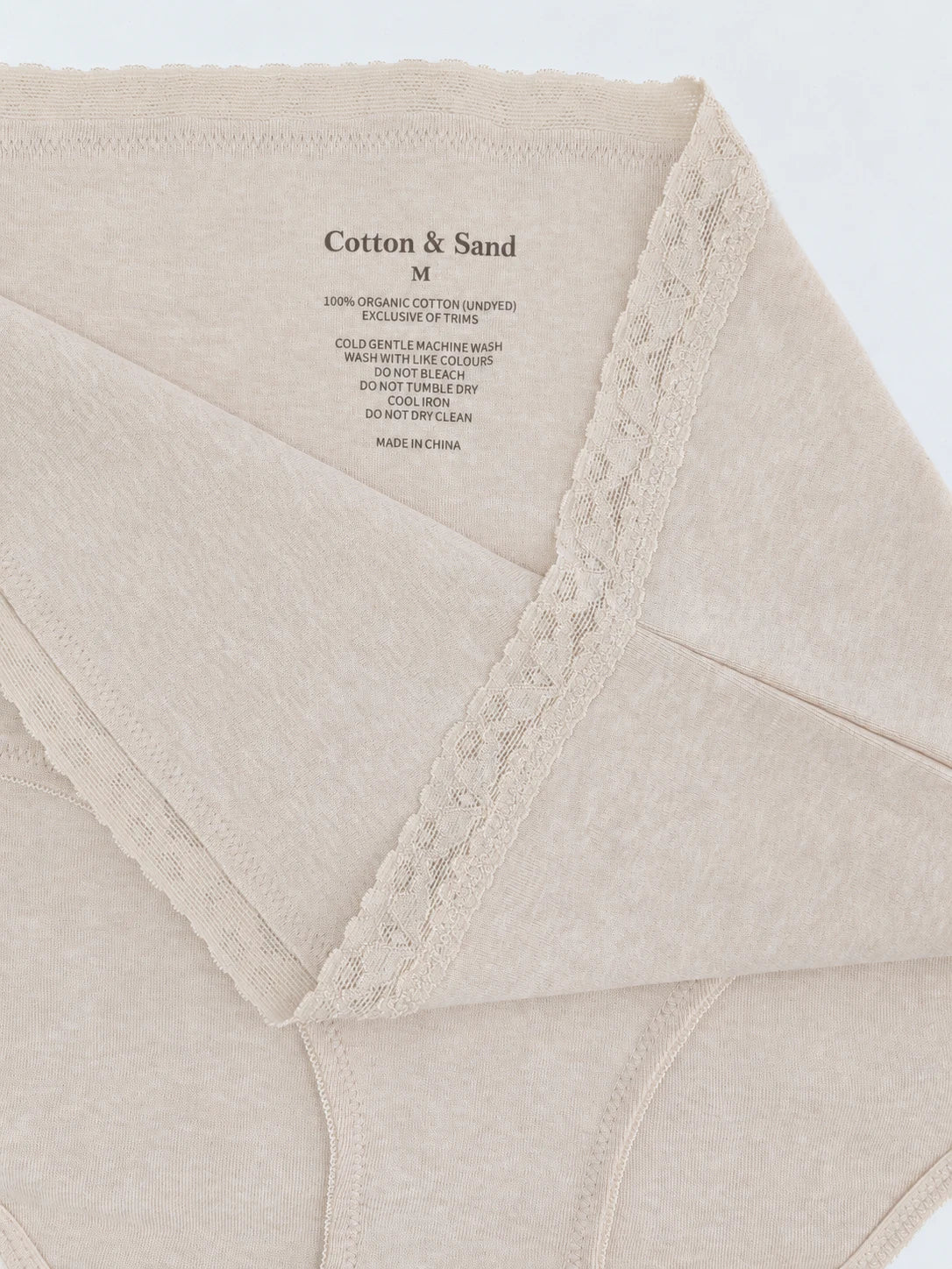 Undyed Organic Cotton Maternity Brief - Cotton and Sand