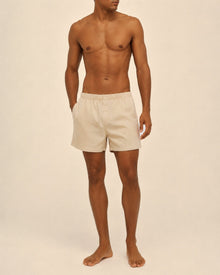 100% Organic Cotton Men's Boxer Short - Cotton and Sand