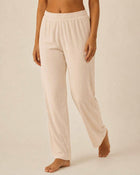 Cotton–Kapok Lounge Pants - Cotton and Sand